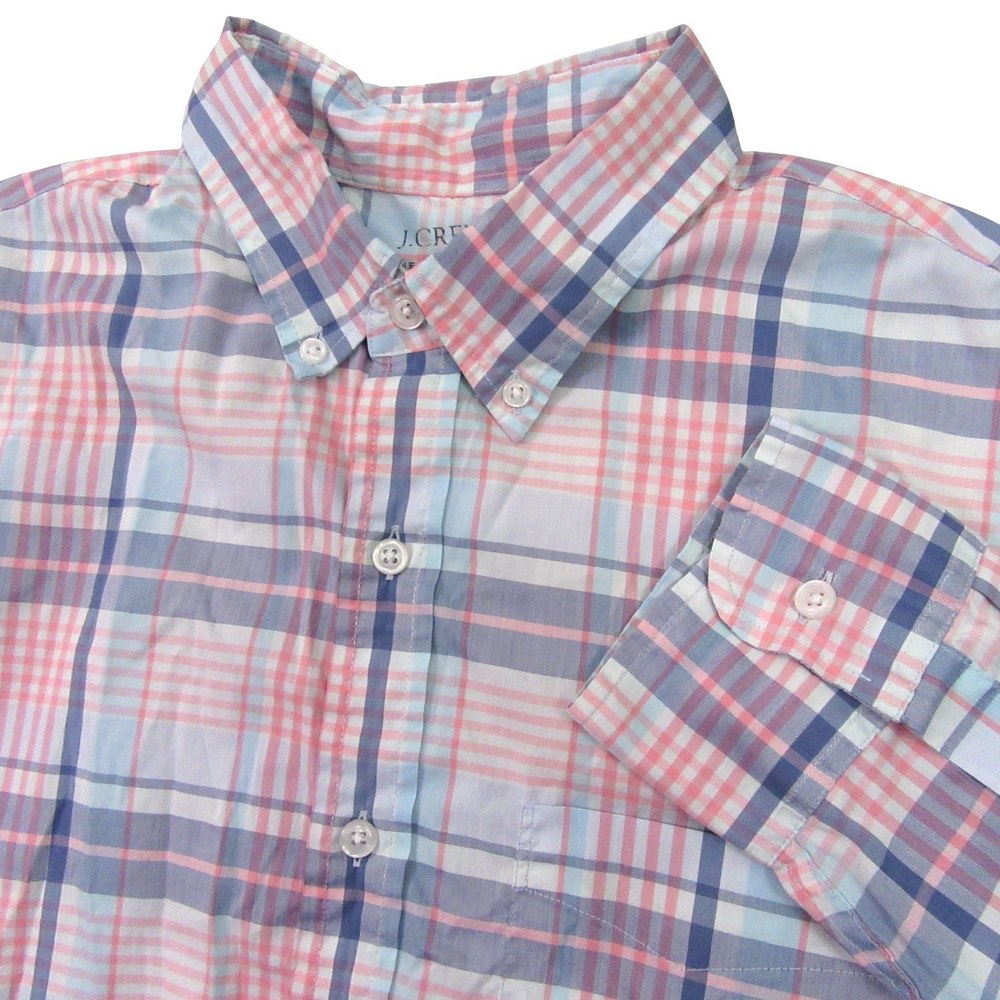 J‎ Crew Mens Button Down Shirt M Regular Offshore Performance Multicolor Pastel